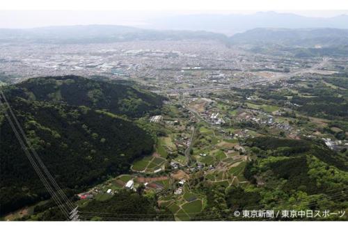 フォトサービス　2024年5月7日　茶畑を育む富士山の灰土(神奈川県秦野市)