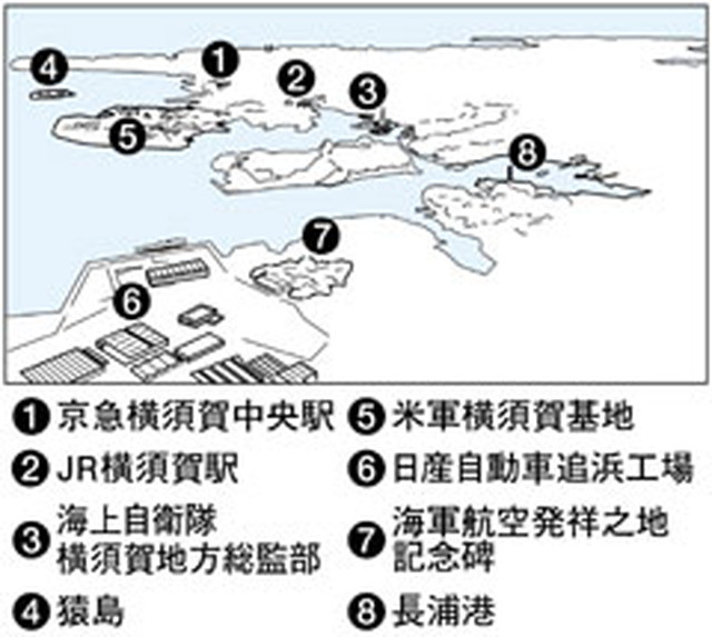 フォトサービス　2010年8月15日　水辺(6)横須賀港 軍事と観光が交錯