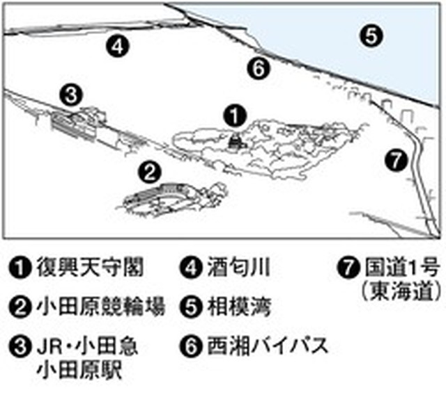 フォトサービス　2010年9月12日　城(2)小田原城 復元進む関東の府