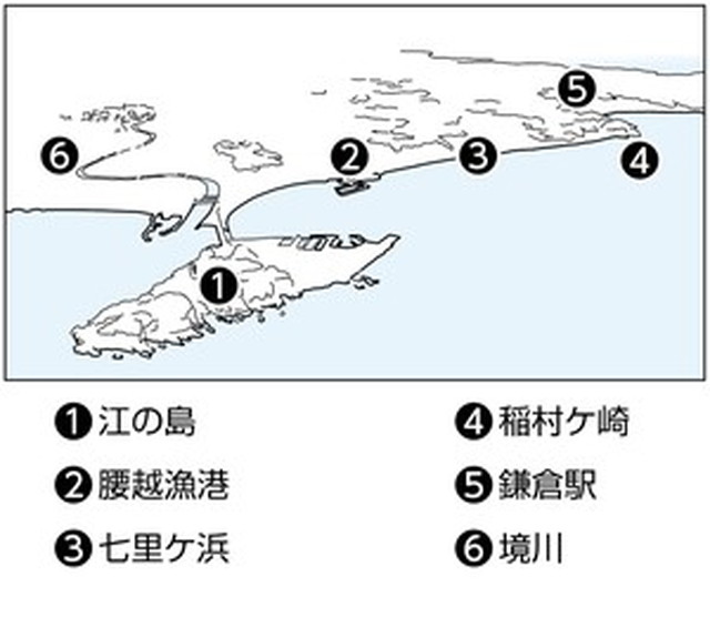 フォトサービス　2012年8月5日　江の島　天女伝説の「聖地」