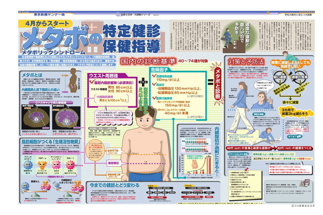 メタボの特定健診 保健指導 No 3 08年2月10日 東京新聞オフィシャルショップ