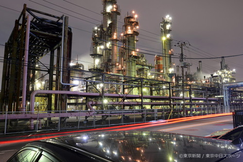フォトサービス　Z-005  2015年7月10日 京浜工業地帯 「工場夜景」(神奈川県川崎市)