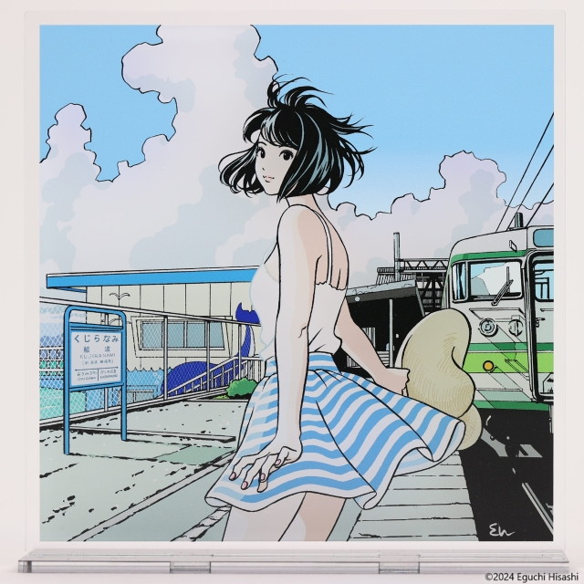 江口寿史イラストレーション展　アクリルプレート(スクエア)　Summer Train