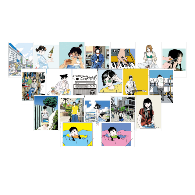 江口寿史イラストレーション展　ポストカード(2023)　20枚組