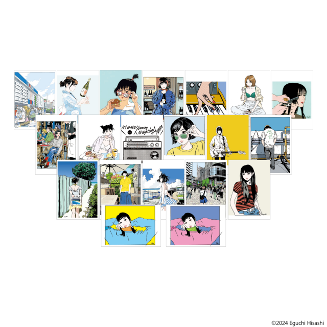 江口寿史イラストレーション展 ポストカード(2023) 20枚組 | 東京新聞 